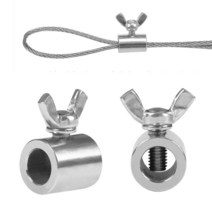 와이어 슬리브 고정 마감 클램프 U 클립 밴드볼트 M5