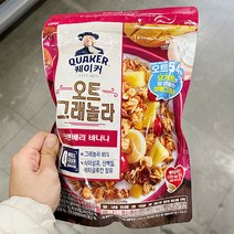 롯데 퀘이커 오트그래놀라 크랜베리 바나나 350G X 1개, 단품, 단품