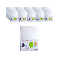 에코청운 둥근 쫄대화일 A4 6mm, 투명, 300개