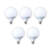 [5일장관광] 삼영전기 LED 볼 전구, 주광색(하얀빛), [1등급]12W-롱타입, 5개