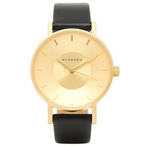 (클래스 14) klasse14 클래스 14 시계 남성 여성 klasse14 VO14GD001W 36MM 마리오노 빌 보라레 시계 옐로우 골드 블랙 [품]