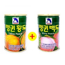 조은마켓 펭귄 황도+백도 복숭아캔 과일통조림, 4세트