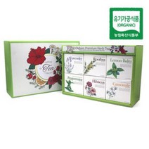 올리비엔 유기농 허브티백 선물세트 + 쇼핑백, 6종, 4세트