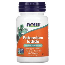 NOW Foods 요오드 칼륨 30 mg 60 정