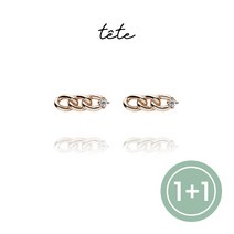 [1+1] 테테 14K 골드 체인 피어싱