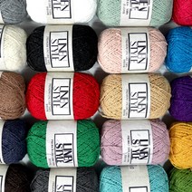 린넨 스타일 뜨개실 부직포 섬유, 22 크림