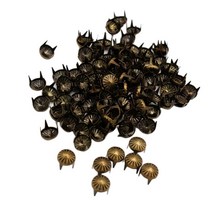 shangren 100 조각 청동 DIY Nailhead 라운드 돔 스터드 Leathercraft 리벳 9mm, 철