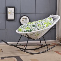 아카풀코 카페 라탄 테라스 야외 인테리어 체어 계란의자 야외용 아카풀코의자, 라이트 브라운 텔레스코픽 풋