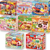 가루쿡 포핀쿠킨 주방놀이 8종세트 과자세트, 1셋트, 변기+실험실+와플야상+햄버거+스시+오션+가든+도넛믹스