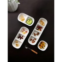 도자기 1구 2구 3구 4구 나눔 반찬 접시 소스 양념 종지 찬기 그릇, 1절