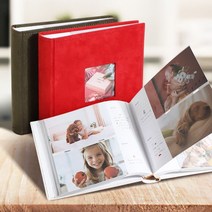 사진앨범 초음파사진첩 셀프 포토북제작 보관 만들기, 서라벌몰쿠팡 레드