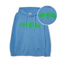 MLB 엠엘비 바시티 오버핏 후드티 NY L.Cobalt Blue 3AHDV0134 50CBL