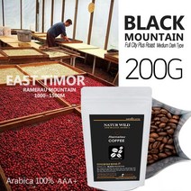 원두커피 200g (블랙마운틴) 동티모르 라멜라우 천연야생 커피 아라비카 AAA+(당일 로스팅), 에스프레소