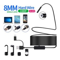 1080p640p usb 내시경 검사 카메라 3 in 1 usbmicro usbtype-c 내시경 카메라 내시경 8 led samsung huawei, 협력사, 10m, 8mm 단렌즈