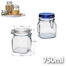 이탈리아 보르미올리 밀폐유리병 750ml 고리압축형, 지온 쿠팡 본상품선택, 1개