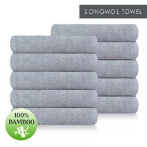 [송월타올]뱀부얀 모더닉40 호텔수건 10장, 연회색10장