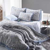 피오니 고밀도 아사 면 60수 먼지없는 차렵 이불 침구세트 S Q