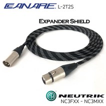 카나레 L-2T2S NC3FXX-NC3MXX 마이크케이블 마이크선 XLR 익스펜더쉴드, 2M