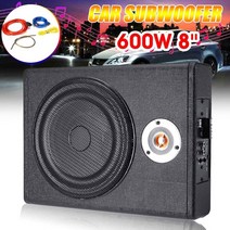 자동차 우퍼 12v 8 inch 600w car subwoofer speaker 슬림, 없음