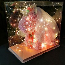 결혼기념일 1주년 선물 곰돌이꽃 장미 곰돌이 a01, C