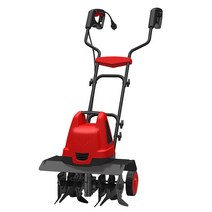 텃밭 관리기 농사용 미니 농기계 전동 쟁기 전기 밭, 1500W 칼 4개  50m 연장 코드