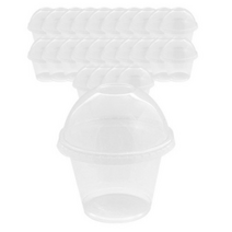 봄91 9oz 디저트컵 + 돔형 막힘 뚜껑 세트, 50개입, 1개