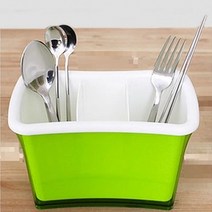 PGM1*^몰한솔피에스 에코 사각 수저통 주방수납 소품 보관함 숟가락 정리 정리함 젓가락^*1췤pgm, *^^옵션*^오렌지