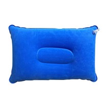 야외 여행 수면 베개 캠핑 텐트 풍선 편안한 휴식 베개, Blue+미국