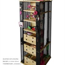 낚시대진열대 정리함 낚시용품 장비보관대 거치선반, 블랙 대형