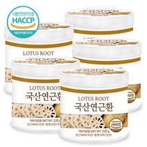 푸른들판 국내산 연근환 haccp 인증, 220g, 5통