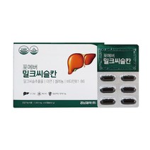 경남제약 포에버 밀크씨슬칸 60캡슐 간 건강 영양제, 60정, 1개