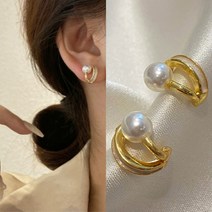 [썸앤제이은]S925은침 미니샤이닝 진주귀걸이