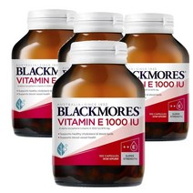 뉴질랜드 블랙모어스 Blackmores Vitamin E 비타민E 1000 IU 100캡슐, 4팩