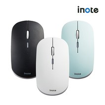 아이노트 MC360RB RGB 무선 블루투스 마우스 C타입 충전 3in1 멀티페어링 저소음 BT 5.0 RF 2.4Ghz, 블랙