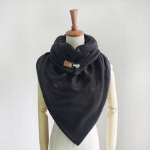 커플머플러 포근한 고리 울목도리 어깨숄니트 큰 사이즈 여성 겨울 솔리드 스카프 디자이너 랩 루프 금속 버튼 소프트 랩 캐주얼 따뜻한 담요 스카프 링 튜브