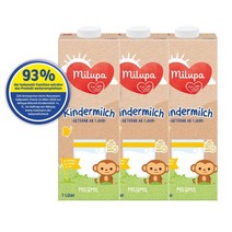 Milupa 독일직배송 밀루파 킨더밀쉬 유아우유 아기분유 분유추천 독일분유 1리터 3개