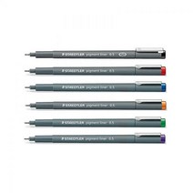 스테들러 피그먼트 라이너 308 디자인 라인펜, 0.5mm 블루