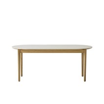 카르네 세라믹 타원형테이블 1800_내추럴, 내추럴