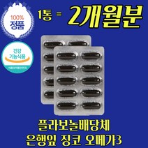 성 플라보놀배당체 은행잎 기억력개선 오메가 3리 오매가 쓰리 두뇌 기억력 기역력 건조한 눈 건강 촉촉 개선 도움 약 2개월분