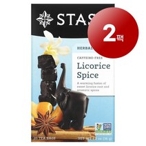 리암마켓 Stash Tea 허브 티 감초 스파이스 무카페인 티백 20개입 36g 2팩
