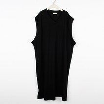 퍼니걸스 무지 브이넥 조끼 홈웨어 롱 원피스 여성의류_1264