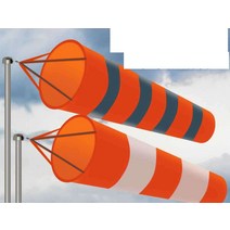 풍향 측량깃발 토목 야외 풍향계 바람자루 반사 지지, 2m 반사 싱글 윈드삭