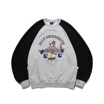 [무료반품] [YALE x TUUK] LOUNGEWEAR CREWNECK BLACK OATMEAL