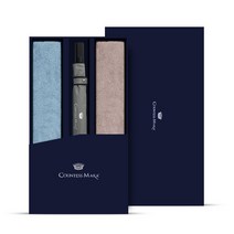 송월타월 타월우산 SW콤보세트 07, 1개, 남색우산+베이지수건