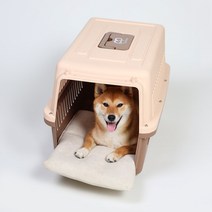 조브라운 강아지 고양이 케이지 켄넬 이동장 쿠션 방석 매트, 매쉬가죽, 그레이