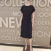 BCBG 킹스 셔링 플리츠 원피스 B2C7O676_55