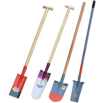 가래삽 삽자루 갯벌 체험 군대 장대 낙지 개불 삽, U자형 삽머리 T자형 나무 손잡이