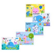 연아트 남아용 EVA 3D 입체 스티커 동물친구들 만들기, 랜덤발송, 10개