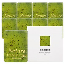 아마솝 민트 쿨링 페퍼민트비누 아로마테라피 클렌징바 150g, 케이스, 10개