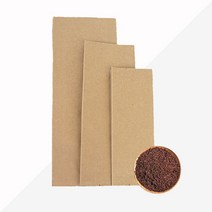 팩스타 줄무늬 크라프트 커피봉투 M방 (아로마밸브), 25장, 500g